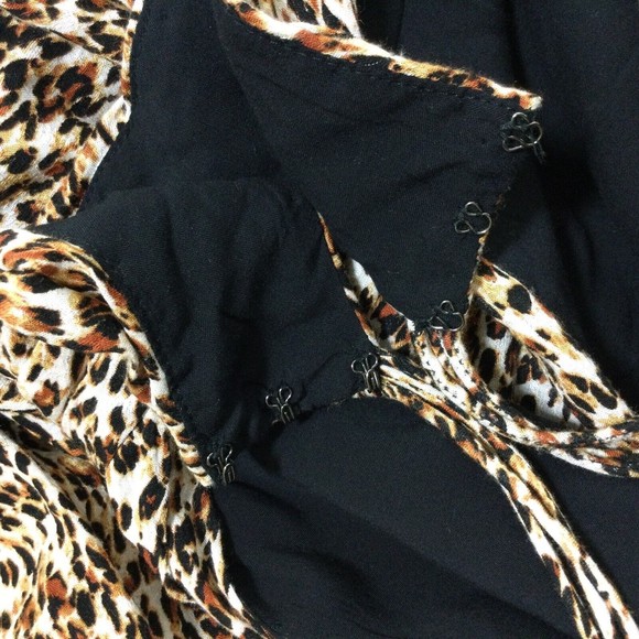 Free People Animal Instinct Cheetah Print Halter Maxi Dress Brown Size 4 - Picture 8 of 13